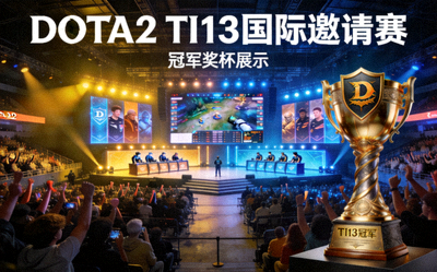DOTA2 TI13国际邀请赛赛场全景及奖杯展示