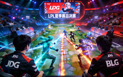 英雄联盟LPL夏季赛总决赛JDG对阵BLG精彩比赛瞬间